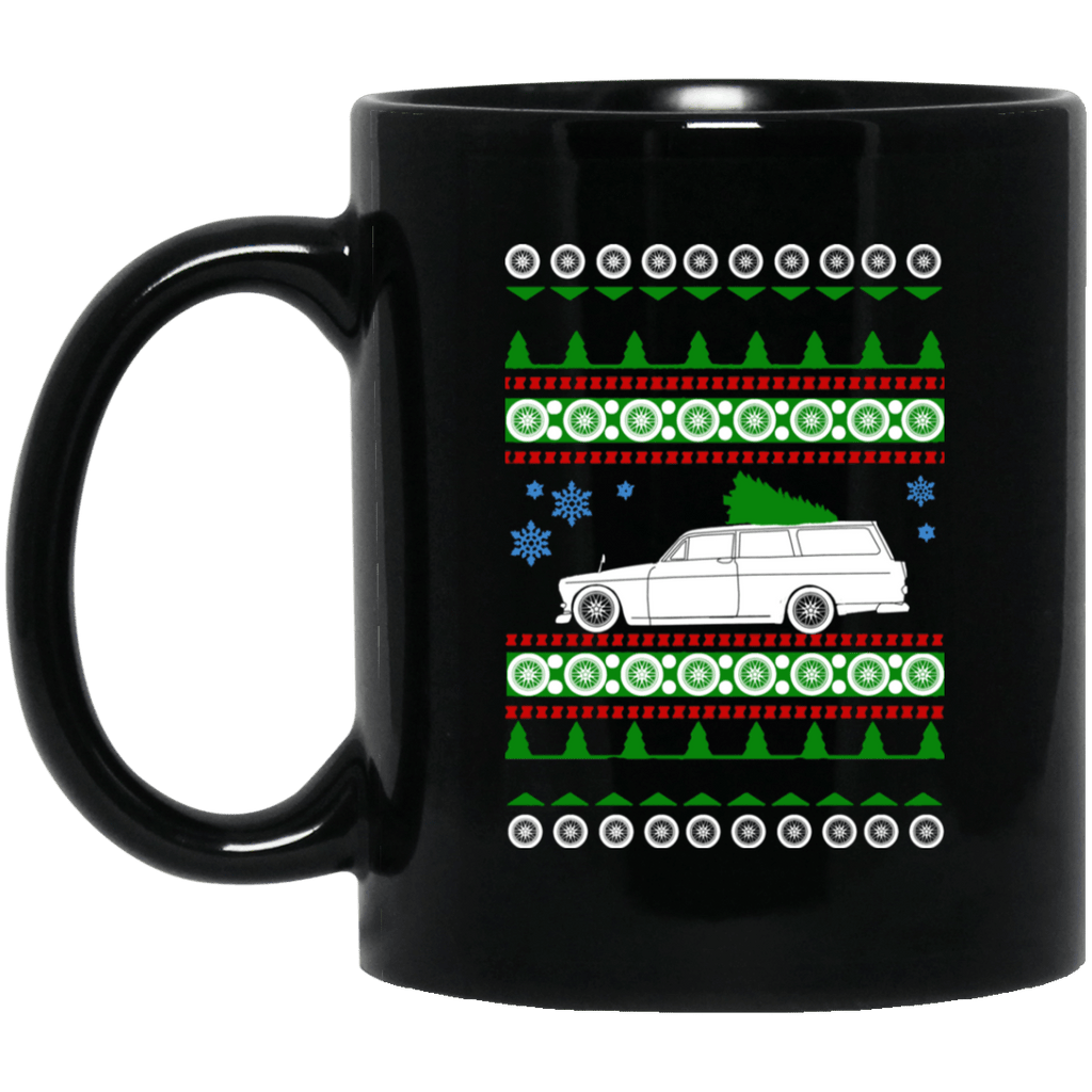 Volvo 122 Wagon Ugly Christmas sweater mug