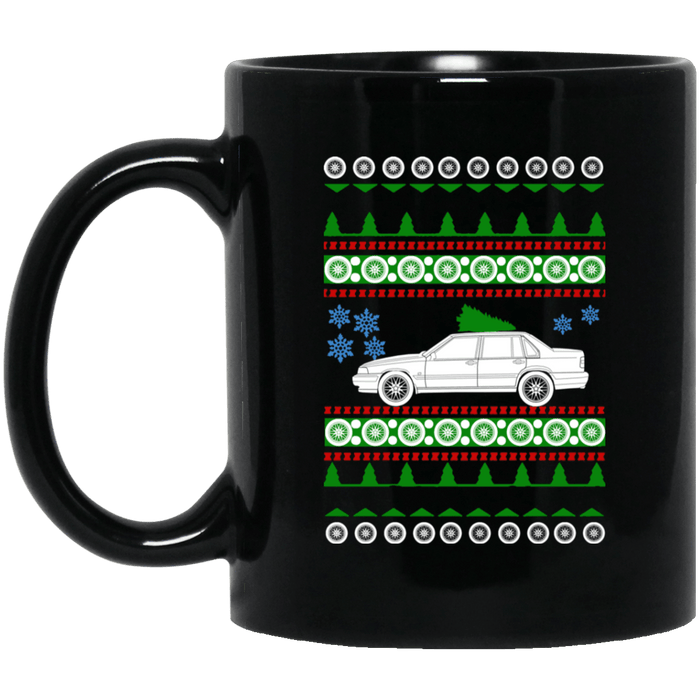 Volvo 1996 960 Sedan ugly christmas sweater mug