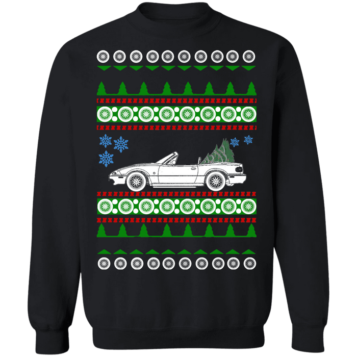 Mazda Miata NA Ugly Christmas Sweater v2 new tree