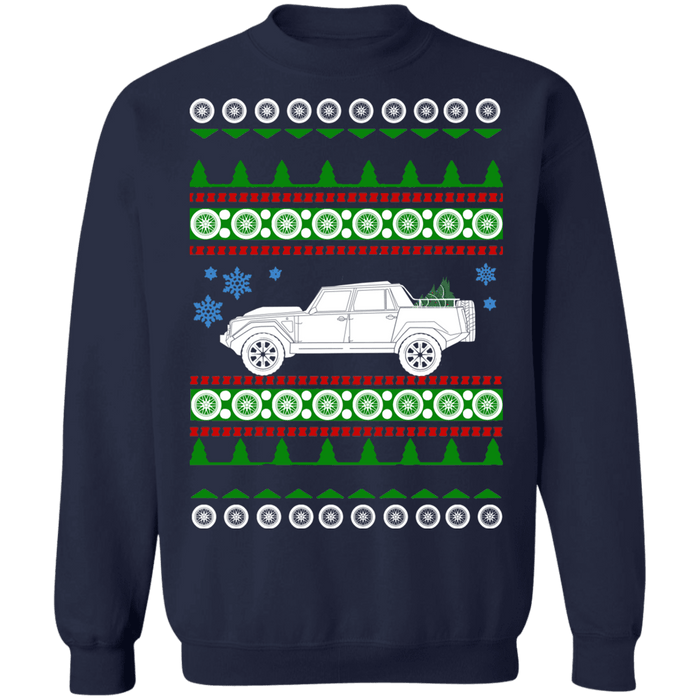 Exotic SUV like Lamborghini LM002 Offroad Ugly Christmas Sweater Sweatshirt sweatshirt