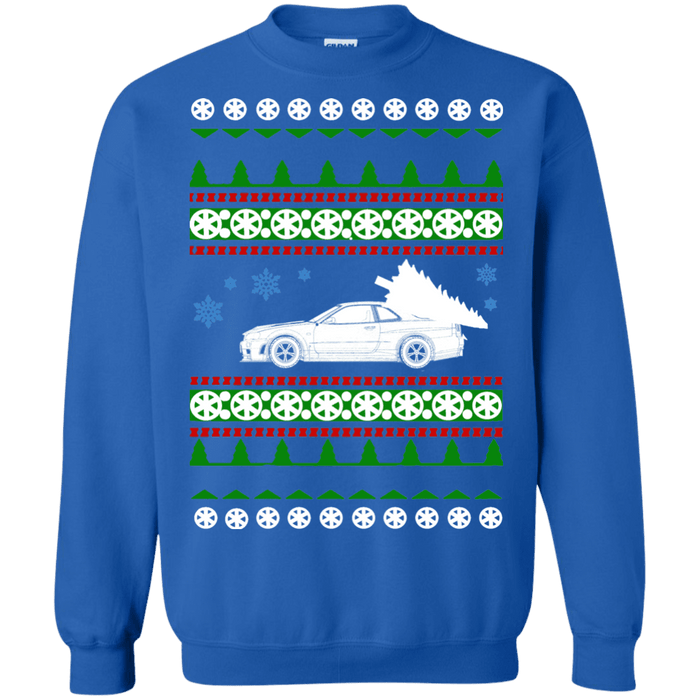 R34 gtr ugly christmas sweater sweatshirt