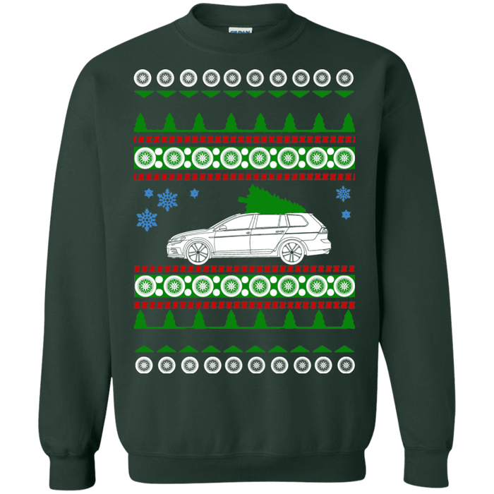 german car  Golf Alltrack Ugly Christmas Sweater car like a sweatshirt