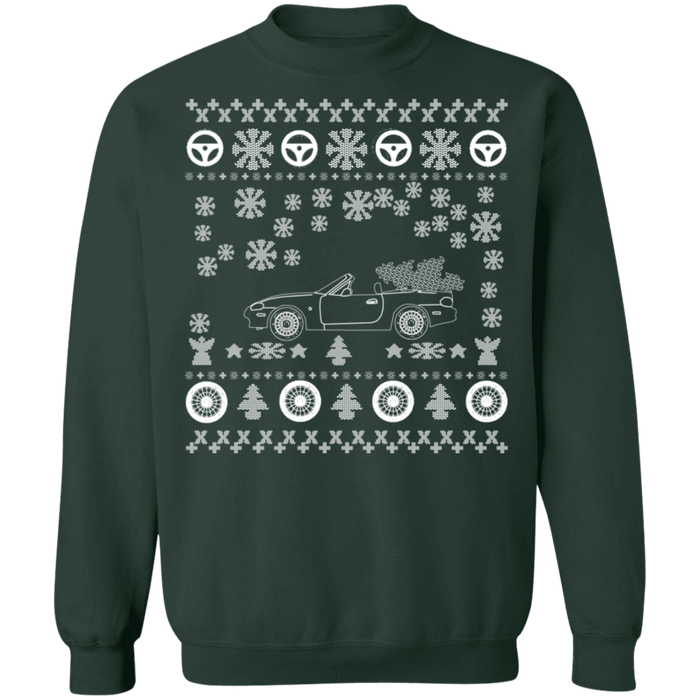 Mazda Miata NB v2 ugly christmas sweater