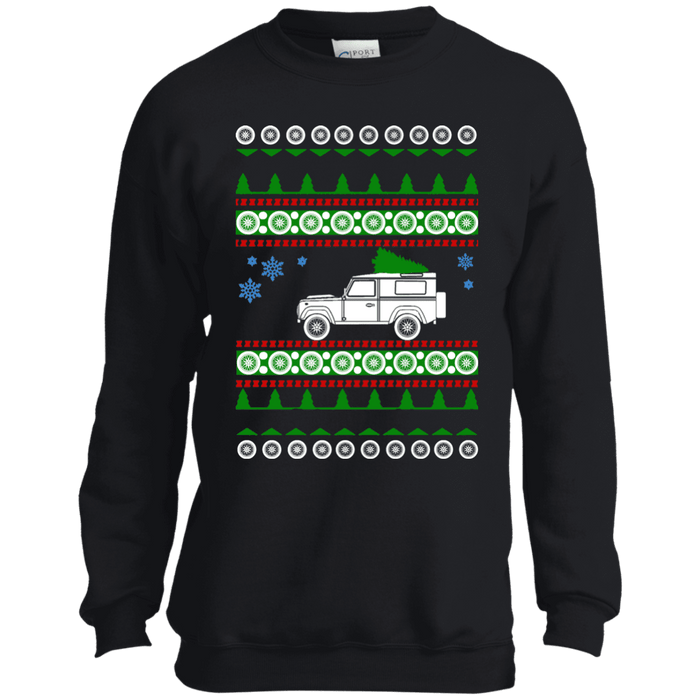 Land Rover Defender 90 Youth Ugly Christmas Sweater