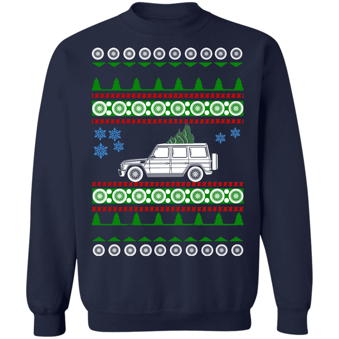 German SUV G-wagon G500 ugly christmas sweater