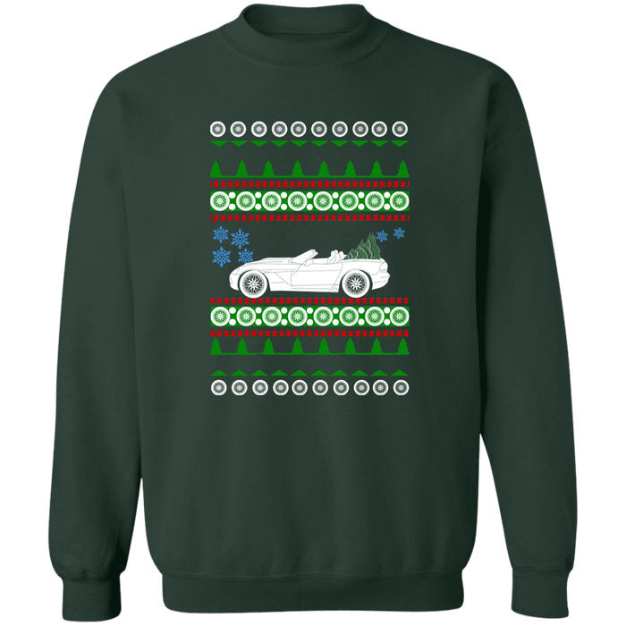 Car like a Viper 3rd gen convertible  Ugly Christmas Sweater Sweatshirt