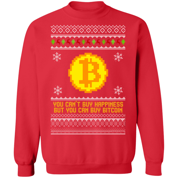 Crypto Ugly Christmas Sweater Sweatshirt BTC V1