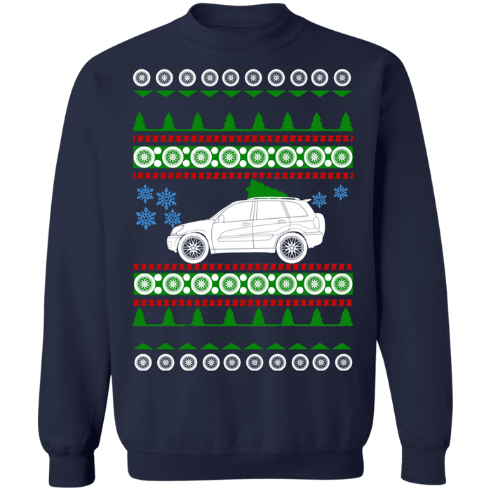 SUV Ugly Christmas Sweater RAV4 Toyota 2004 2nd generation sweatshirt