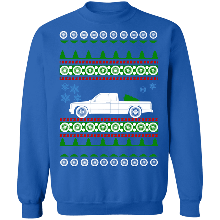 Pick Up Truck Chevy S10 Extended Cab Ugly Christmas Sweater sweatshirt