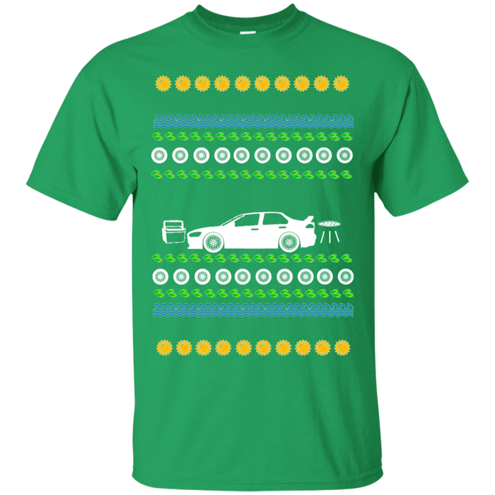 Mitsubishi Lancer Evo X Ugly Summer "Christmas" t-shirt