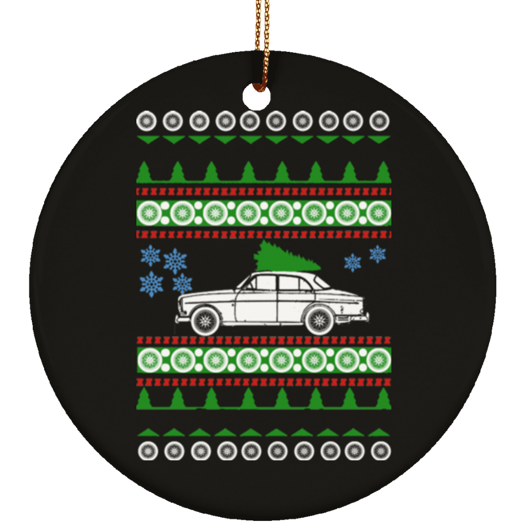 Volvo 123GT Ugly Christmas Sweater Ornament