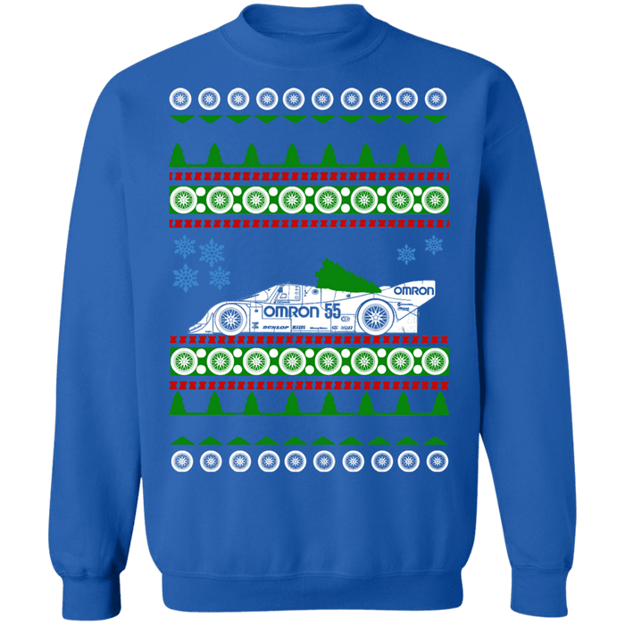 German race car 962 Porsche style ugly christmas sweater sweatshirt