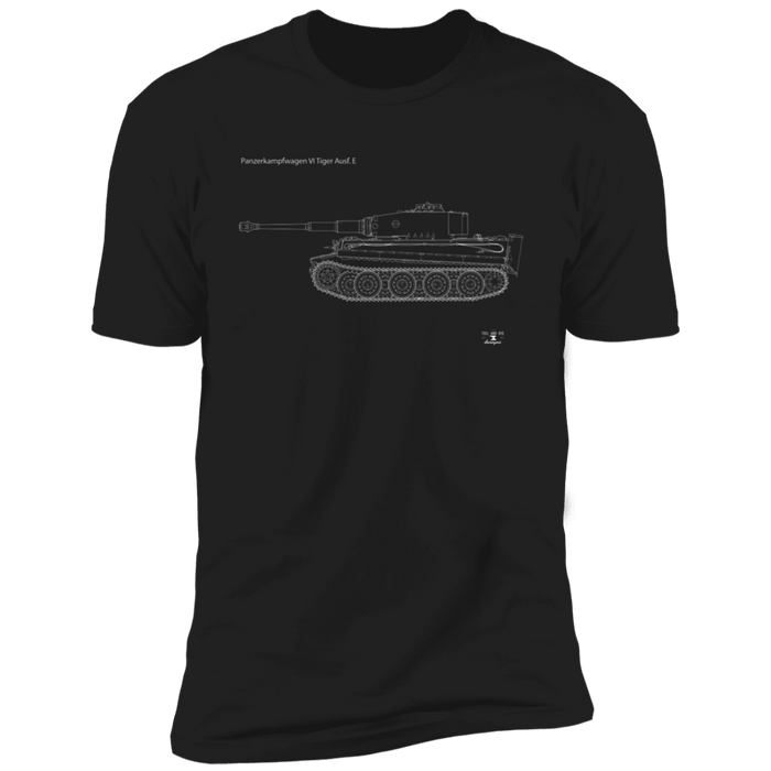 Tiger Tank Blueprint t-shirt