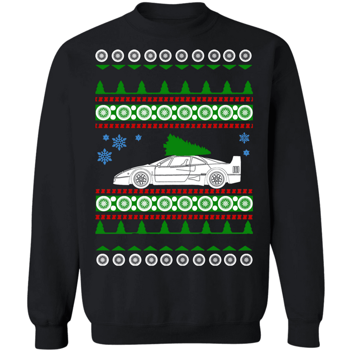 Super Car F40 Ferrari ugly christmas sweater sweatshirt