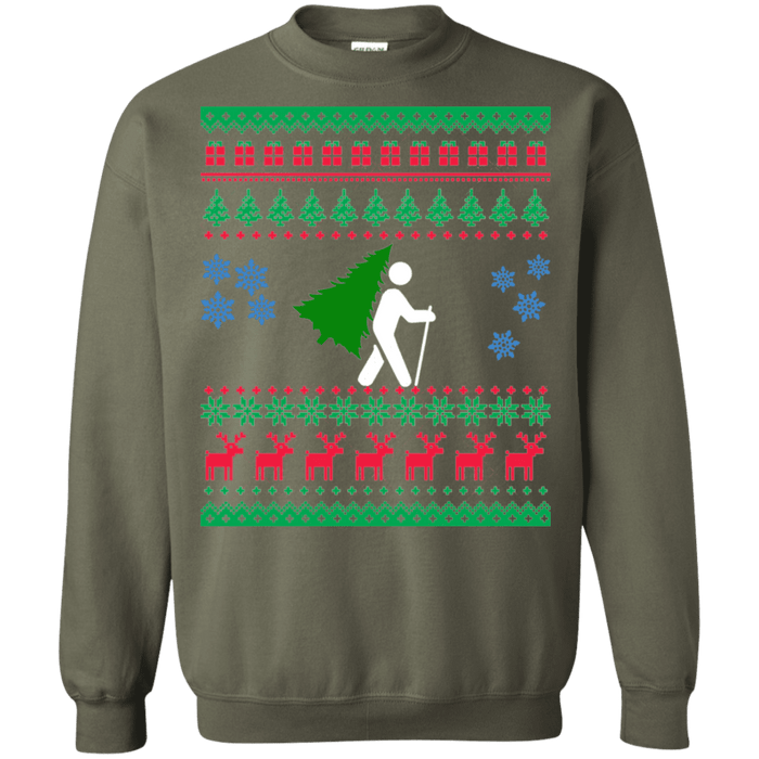 Hiking and Backpacking Ugly Christmas Sweater sweatshirt