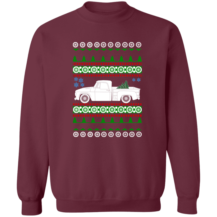 truck like a D100 Sweptline 2nd gen  Ugly Christmas Sweater Sweatshirt