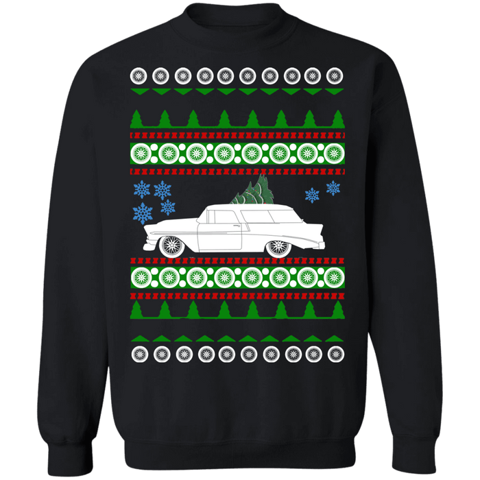 Chevy Nomad 1956 Ugly Christmas Sweater