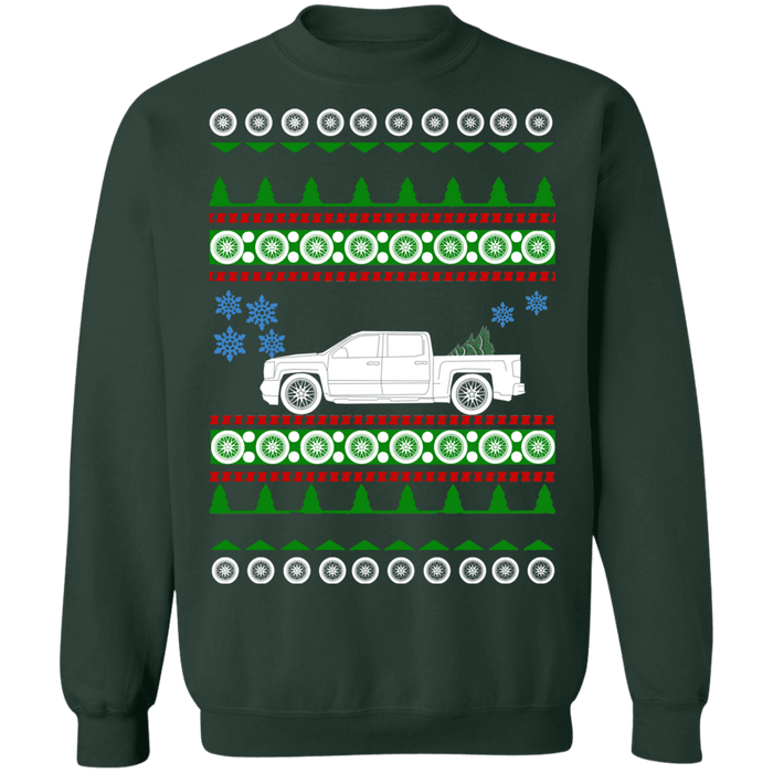 Truck like a 2016 Chevy Crewcab Short bed Ugly Christmas Sweater Sweatshirt