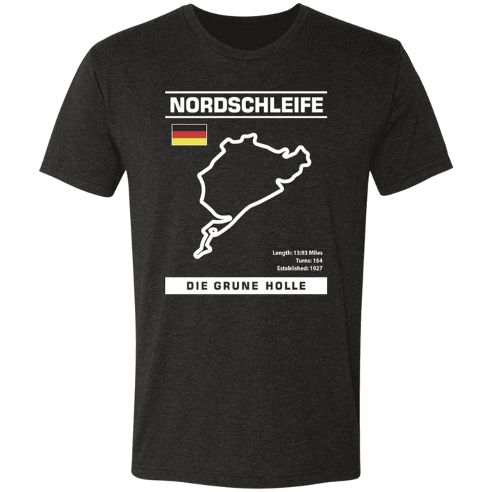 Nordschleife Die Grune Holle Track Outline Series Tri-blend T-shirt