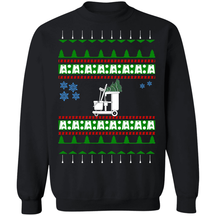 Janitor Housekeeper Ugly Christmas Sweater Sweatshirt