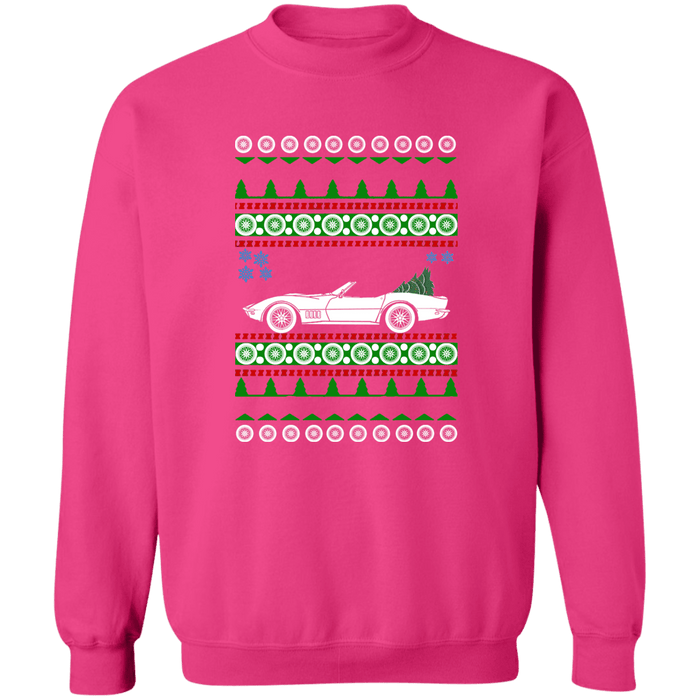 Corvette C3 Convertible Ugly Christmas Sweater Sweatshirt