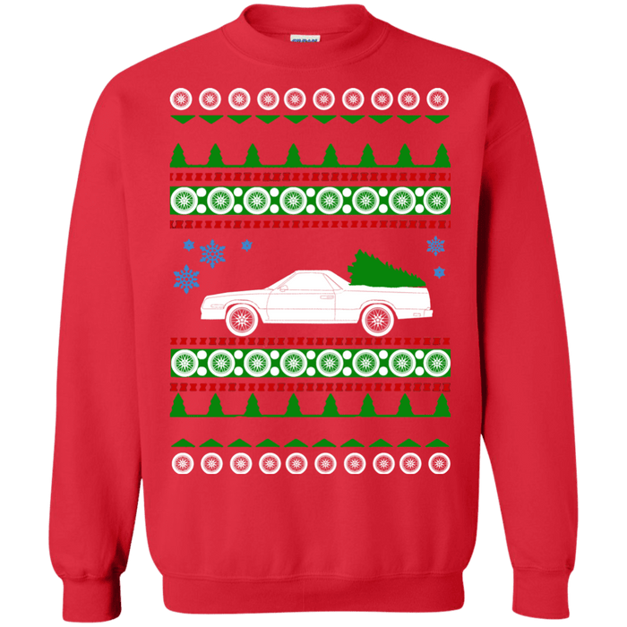 Chevy El Camino ugly christmas sweater sweatshirt 1986