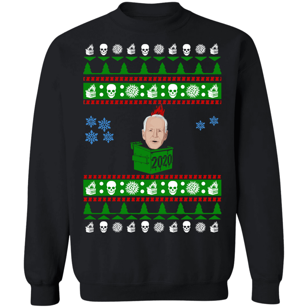 Biden Dumpster Fire 2020 Ugly Christmas Sweater