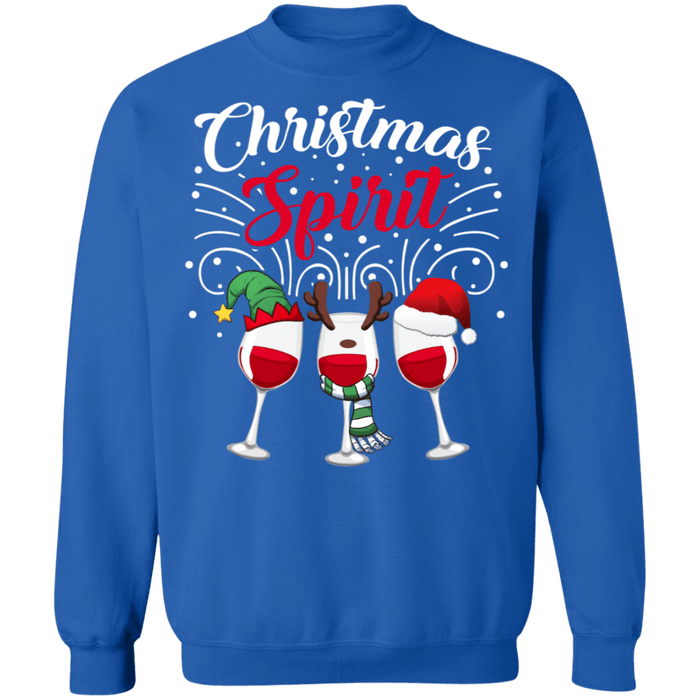 Christmas Spirit Wine Ugly Sweater sweatshirt