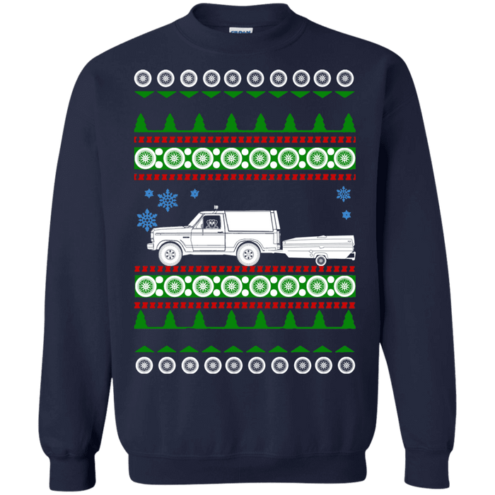 Pop-up Camper Ford Bronco II ugly Christmas Sweater sweatshirt