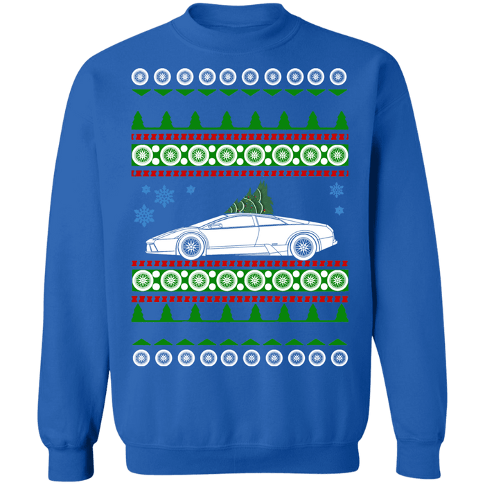 Supercar like Lamborghini Murcielago Ugly Christmas Sweater Sweatshirt sweatshirt