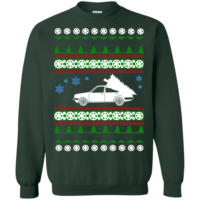 car like a mk2 jetta ugly christmas sweater sweatshirt