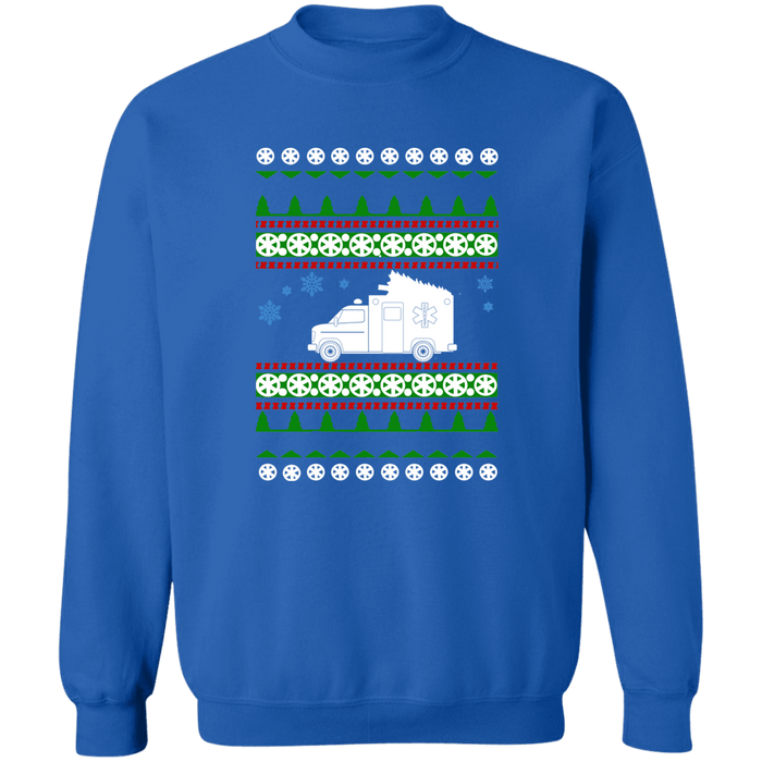 Ambulance EMT Ugly Christmas Sweater Sweatshirt