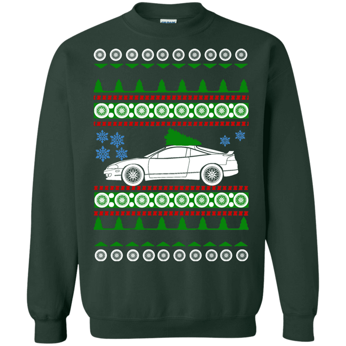 Mitsubishi Eclipse 1997 GSX 2nd generation Ugly Christmas Sweater sweatshirt