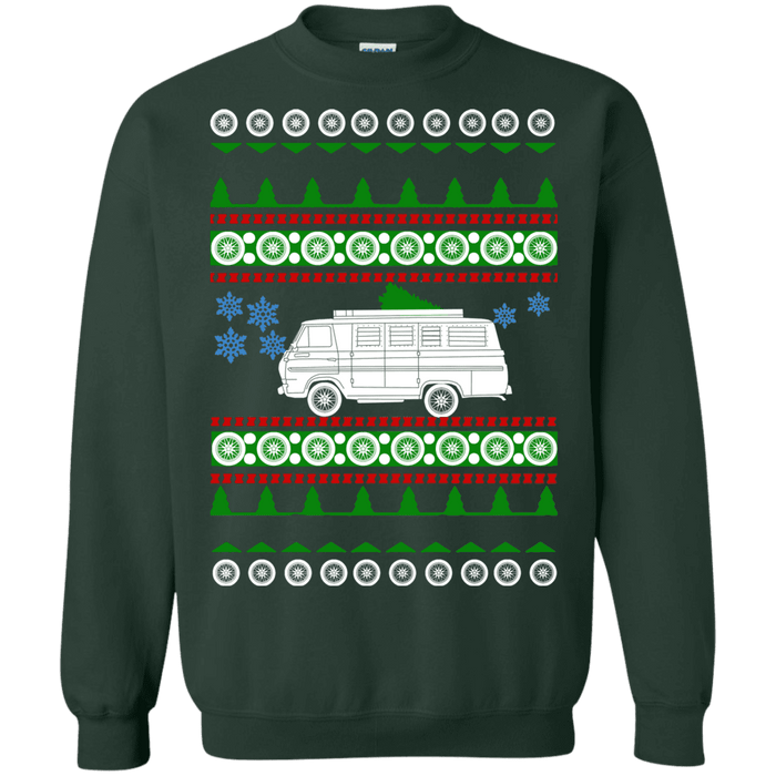 Ford Econoline Van 1967 Ugly Christmas Sweater sweatshirt