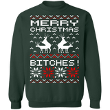 Merry Christmas Bitches Ugly Christmas Holiday Sweater Reindeer Humping sweatshirt