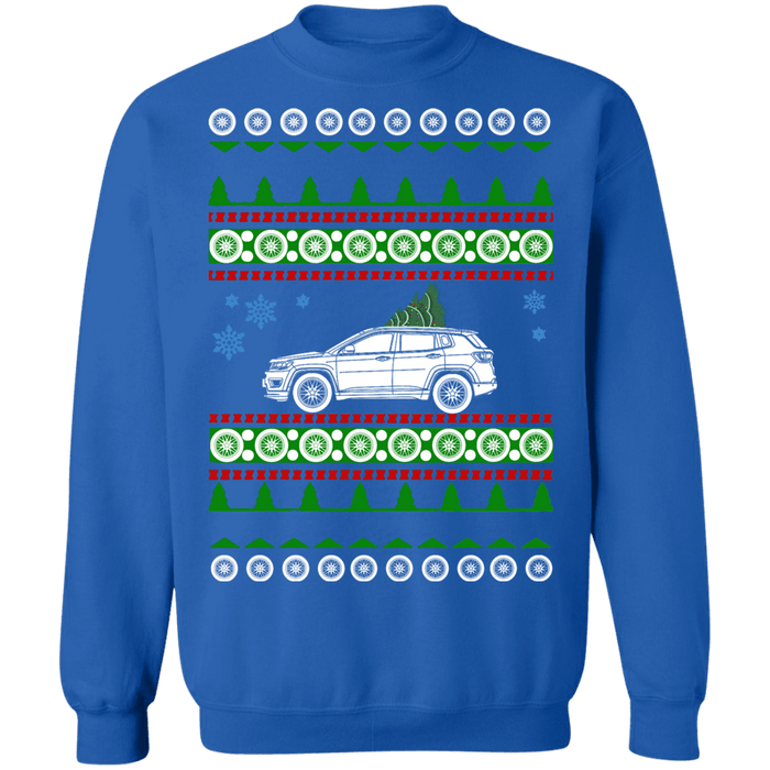 SUV off road american vehicle Compass 2019 Ugly Christmas Sweater sweatshirt