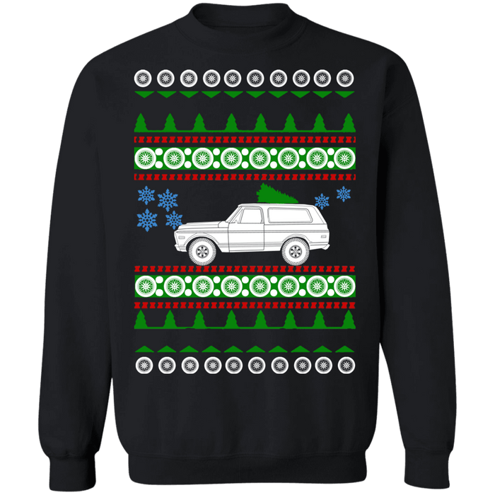 American car 1971 GMC Jimmy Ugly Christmas Sweater sweatshirt