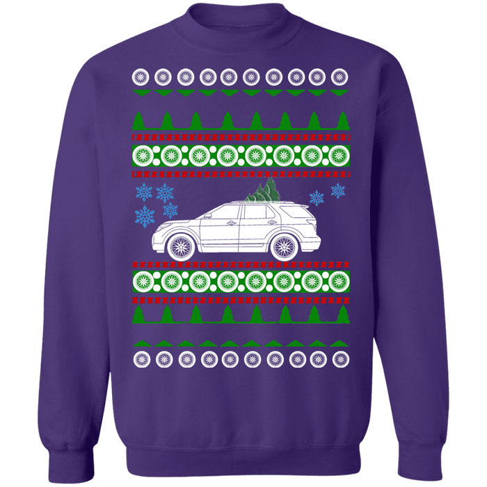 Ford Explorer 5th gen ugly christmas sweater