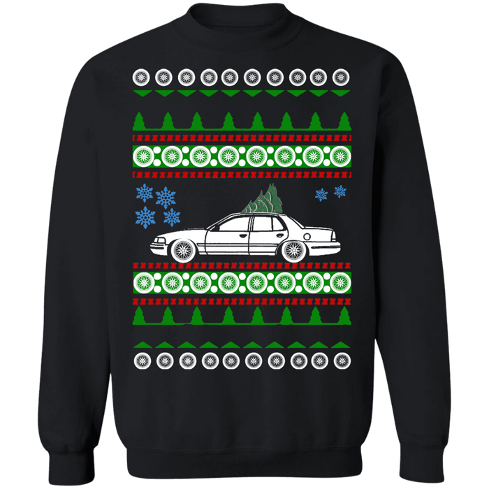 Car like 2nd gen Ford Crown Victoria Ugly Christmas Sweater Sweatshirt