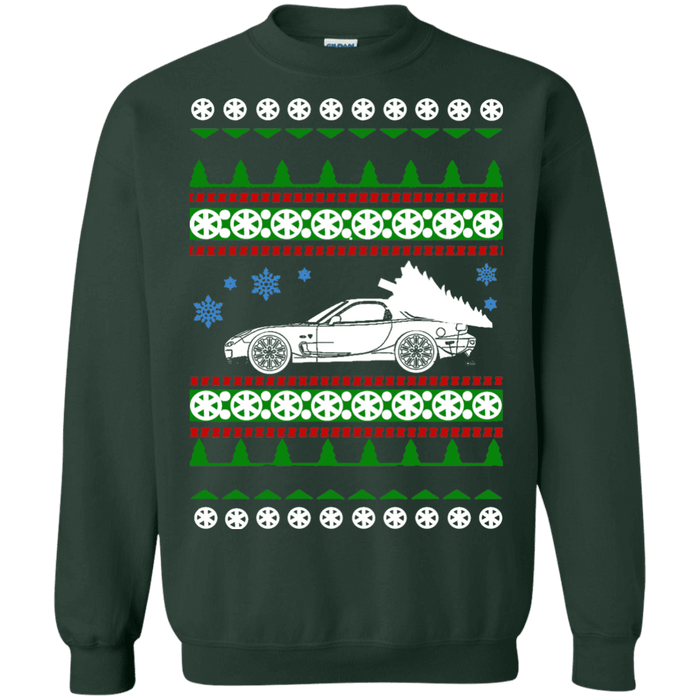 Mazda RX7 Ugly Christmas Sweater 3rd gen sweatshirt