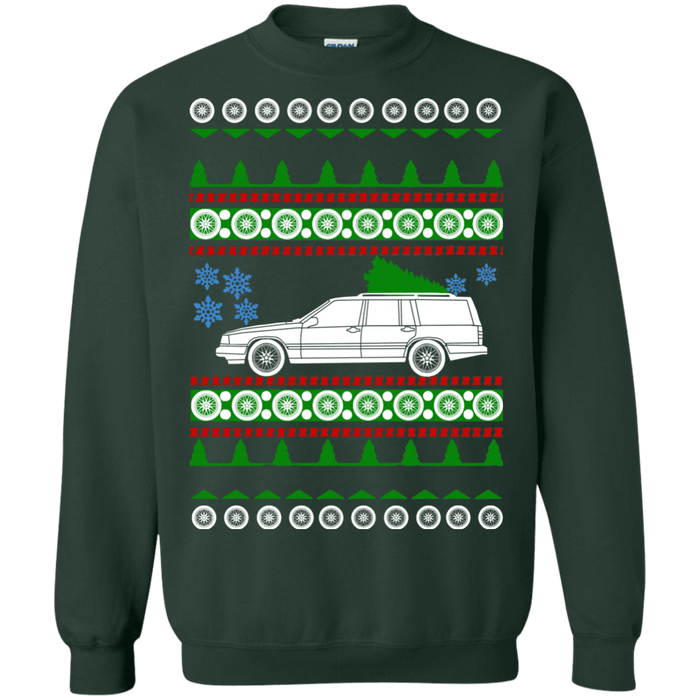 Swedish Car like a  940 Wagon Estate 1993 Ugly Christmas Sweater sweatshirt