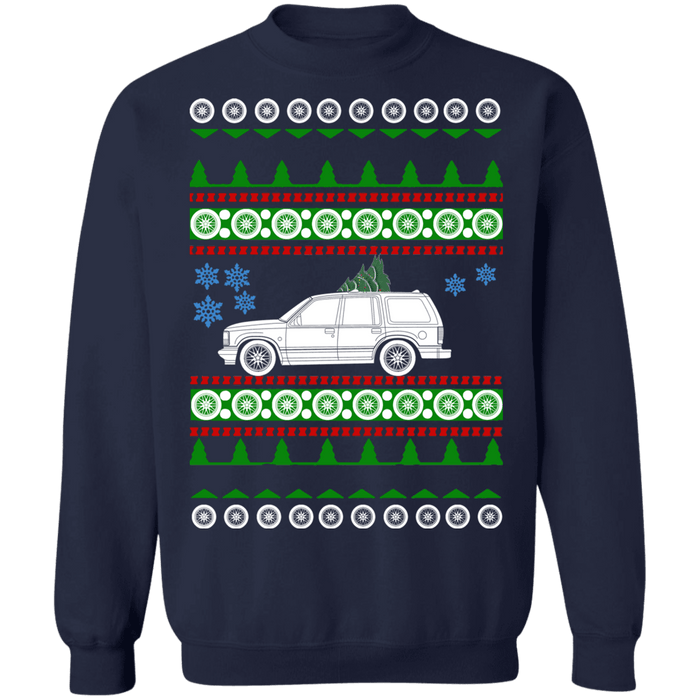 Ford Explorer 1st gen ugly christmas sweater