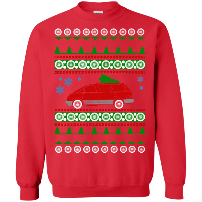 Toyota Previa Red 1991 Ugly Christmas Sweater sweatshirt