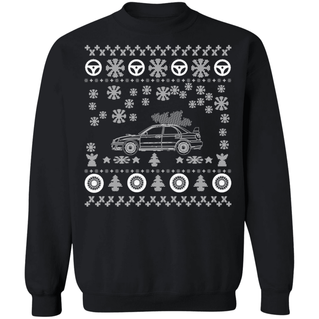 Japanese Car WRX STI Ugly Christmas Sweater Blobeye V2