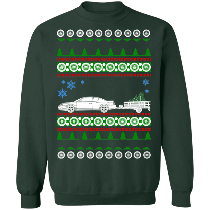 2000 Monte Carlo with trailer Ugly Christmas Sweater sweatshirt special sweatshirt