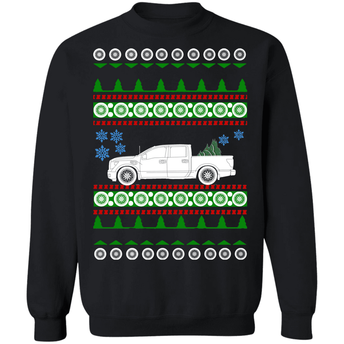 truck 2017 Nissan Titan crewcab ugly christmas sweater sweatshirt