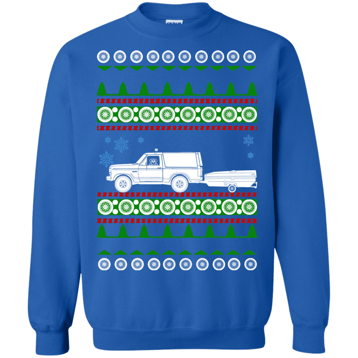 Pop-up Camper Ford Bronco II ugly Christmas Sweater sweatshirt