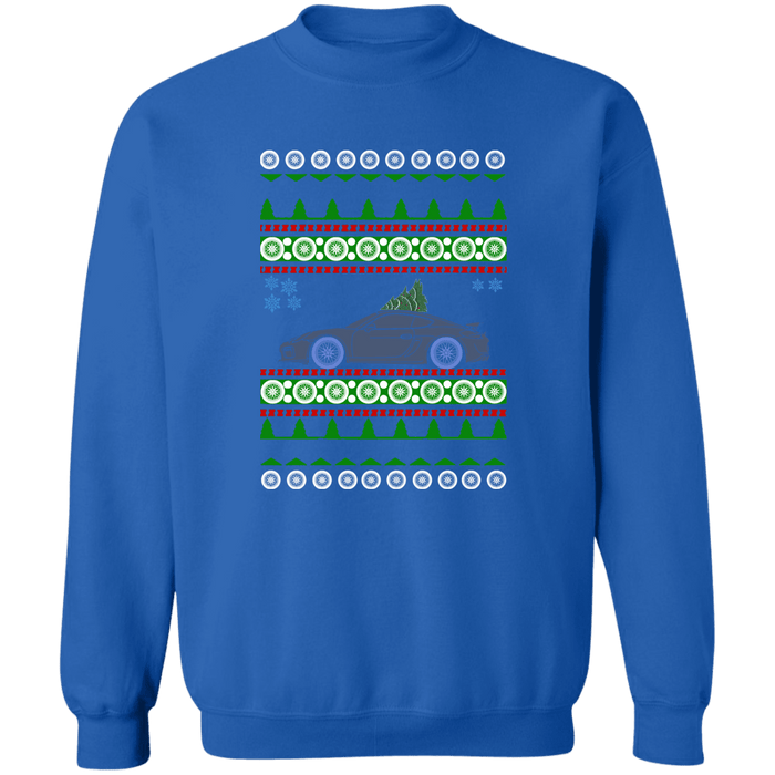 German car like a Cayman GT4 RS Ugly Christmas Sweater Sweatshirt