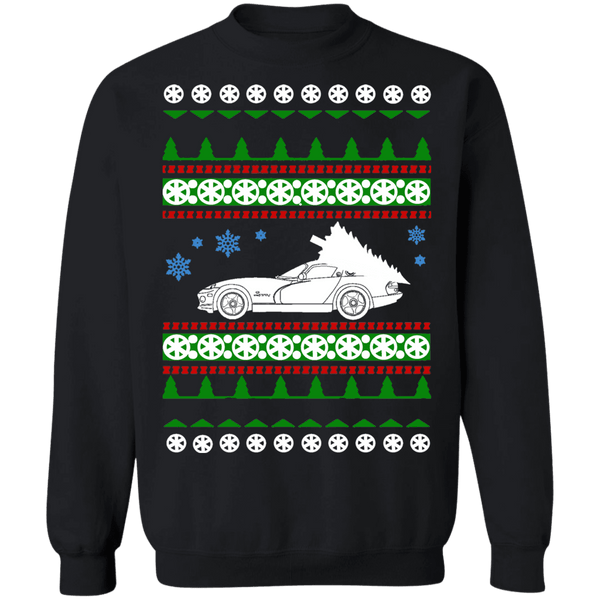 2nd Gen american car or truck like a  Viper Ugly Christmas Sweater (white tree)