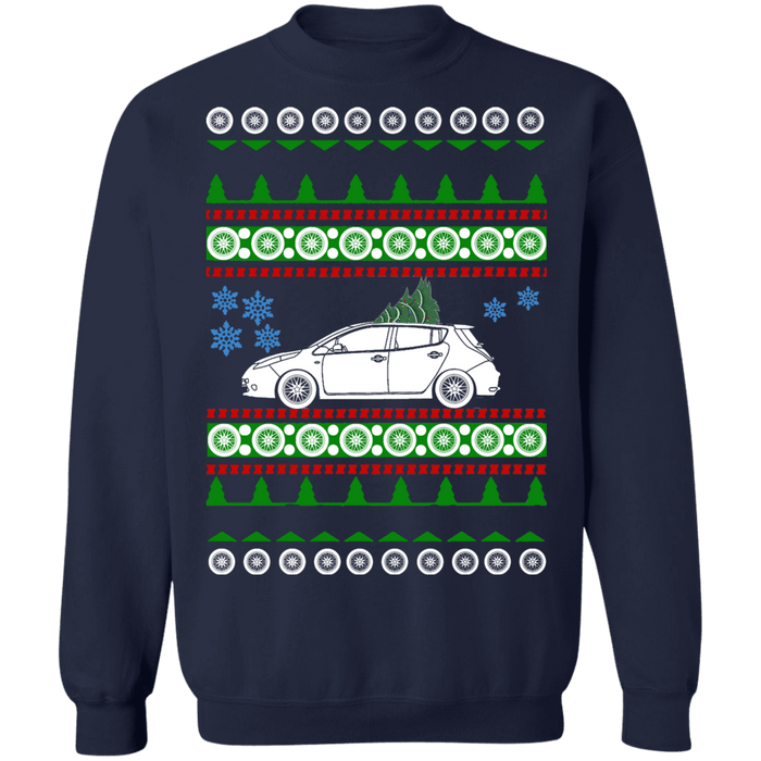 Nissan Leaf 1st gen ugly christmas sweater